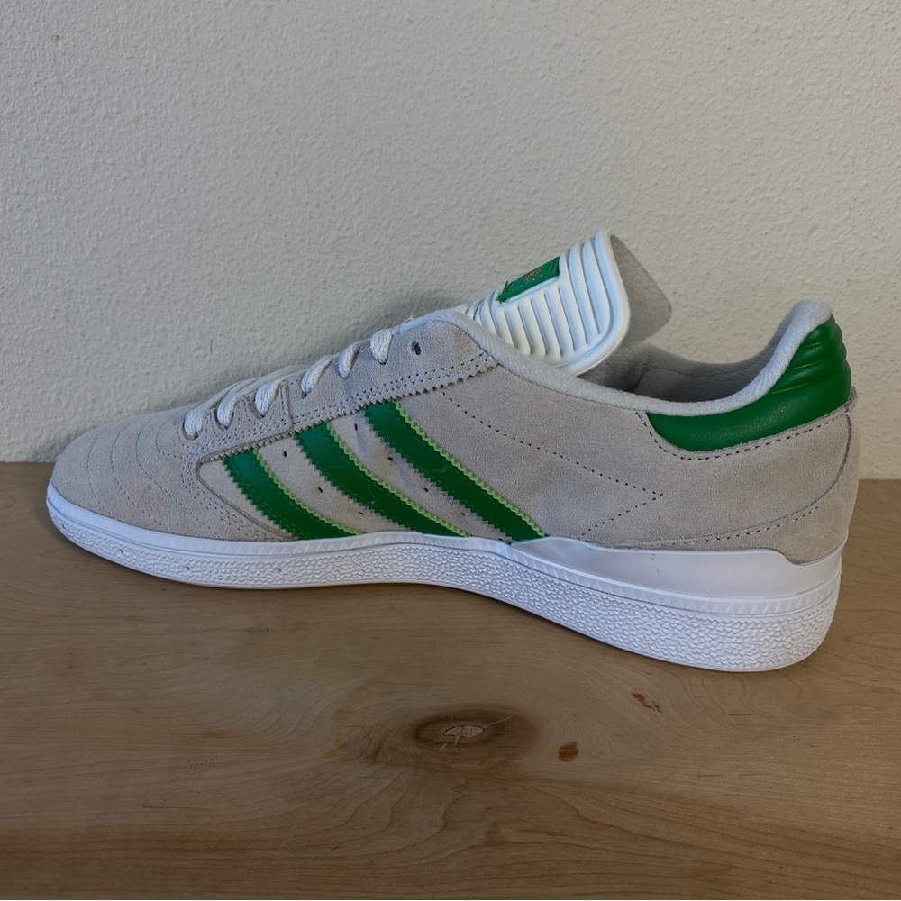 Adidas Busenitz Grey Suede Green Skateboarding Shoe - Size 9 - Picture 10 of 12